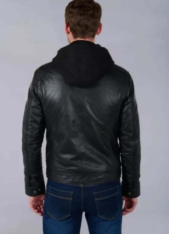 Blouson aviateur en cuir-jerem Flash Sale