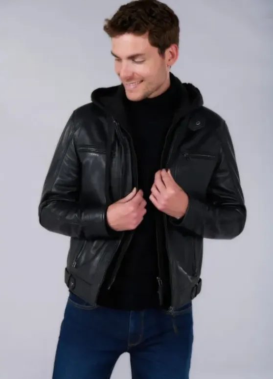 Blouson aviateur en cuir-jerem Flash Sale