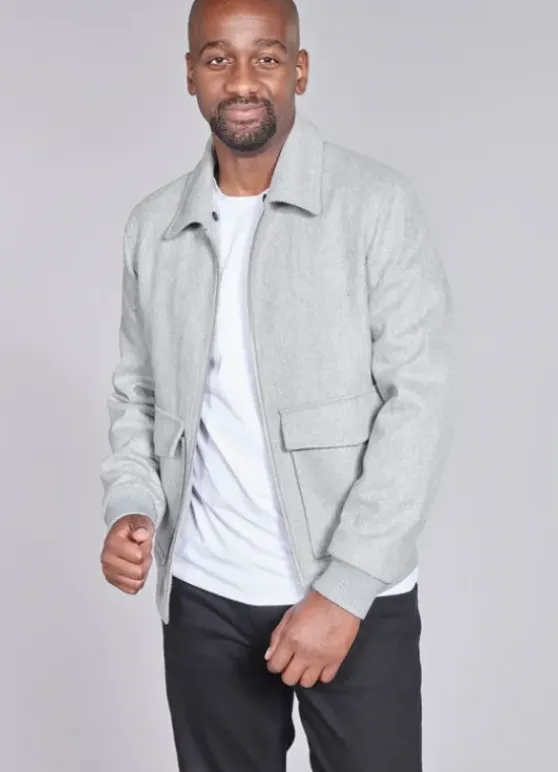 Blouson en poly-laine-jerem Discount