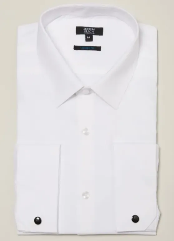 Chemise cérémonie en popeline de coton – Tailored fit-jerem Clearance