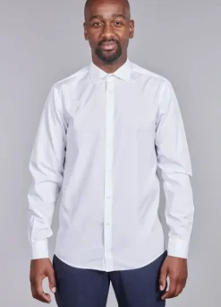 Chemise en popeline de coton Coupe ajustée-jerem Flash Sale