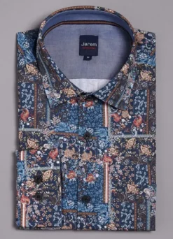 Chemise à imprimée en coton-jerem Sale