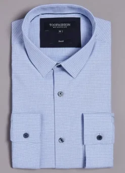 Chemise à micro-motif en coton stretch-jerem Store