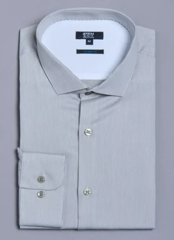 Chemise à rayures en coton - Tailored Fit-jerem Online