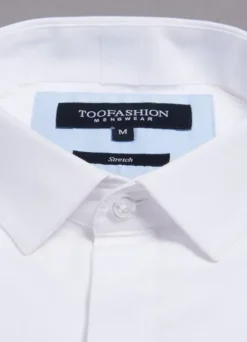 Chemise satin de coton stretch – Slim fit-jerem Flash Sale
