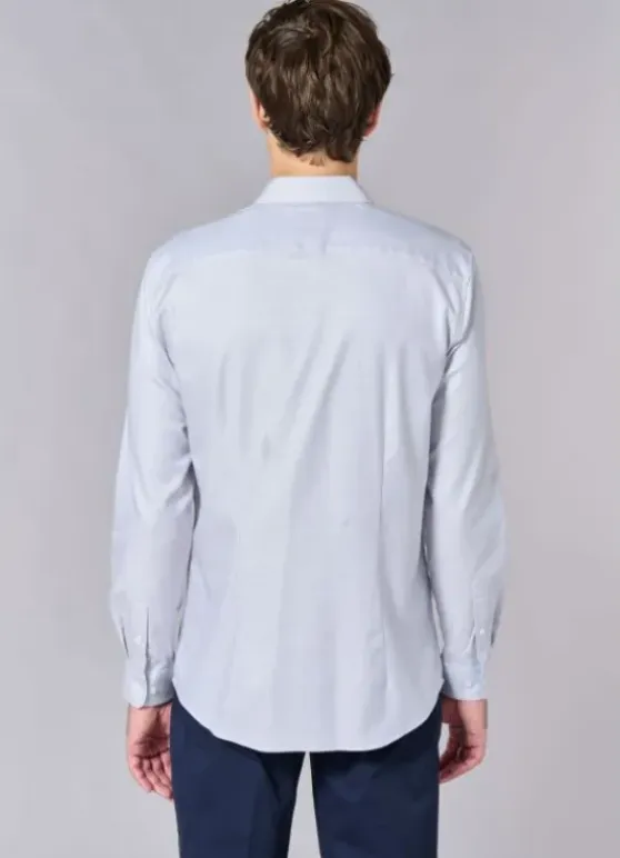 Chemise texturée à motif fantaisie en pur coton – Coupe ajustée - Repassage facile-jerem Discount