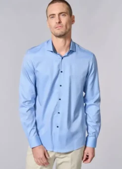 Chemise texturée à motif fantaisie - Tailered fit -Repassage facile-jerem Discount
