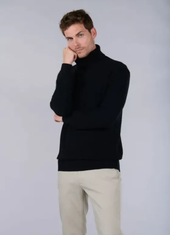 Col roulé en maille fantaisie Brado-jerem Flash Sale