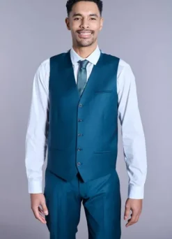Gilet de costume en laine mélangée bi-stretch-jerem Best Sale