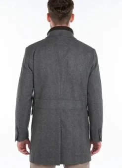 Manteau long avec parmenture amovible en suédine-jerem Cheap