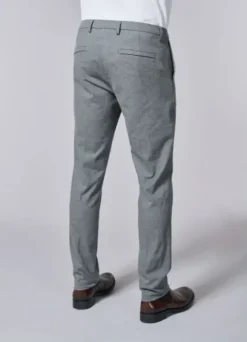 Pantalon ajusté en flanelle de coton mélangé à micro-chevron-jerem Flash Sale