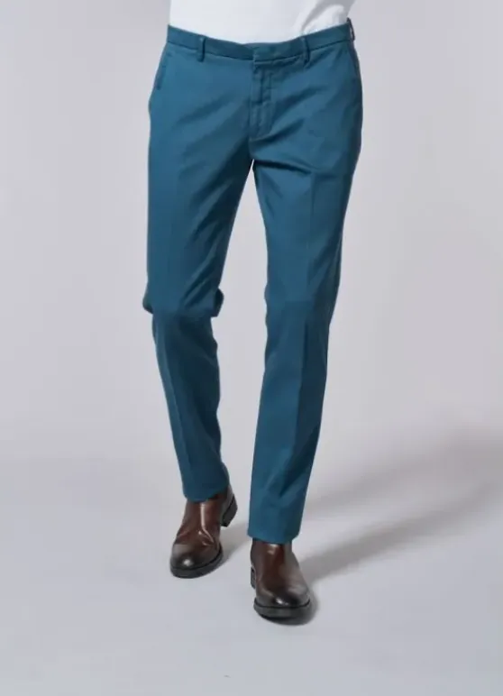Pantalon ajusté en tricotine de coton stretch-jerem Hot
