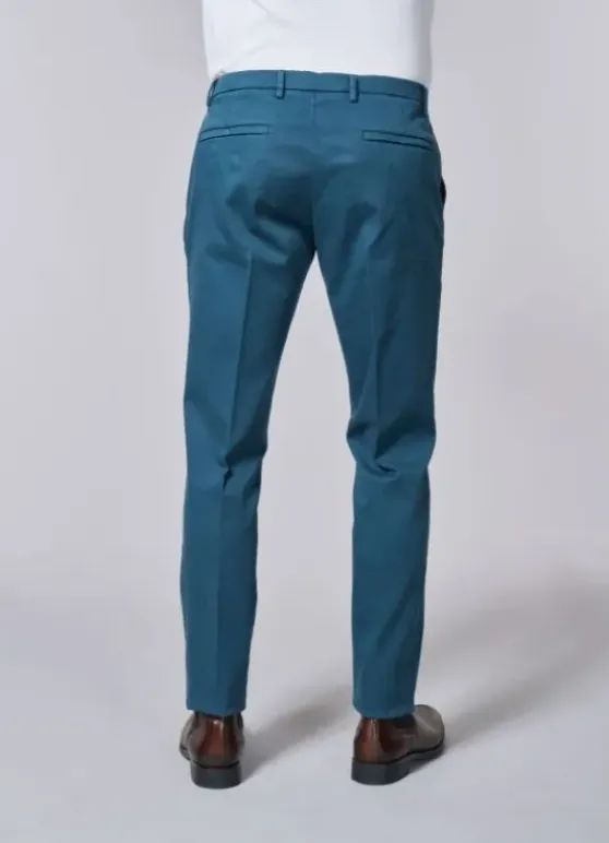 Pantalon ajusté en tricotine de coton stretch-jerem Hot
