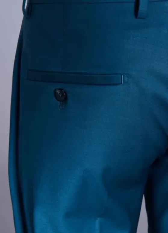 Pantalon de costume ajusté et bi-stretch en laine mélangée-jerem Flash Sale