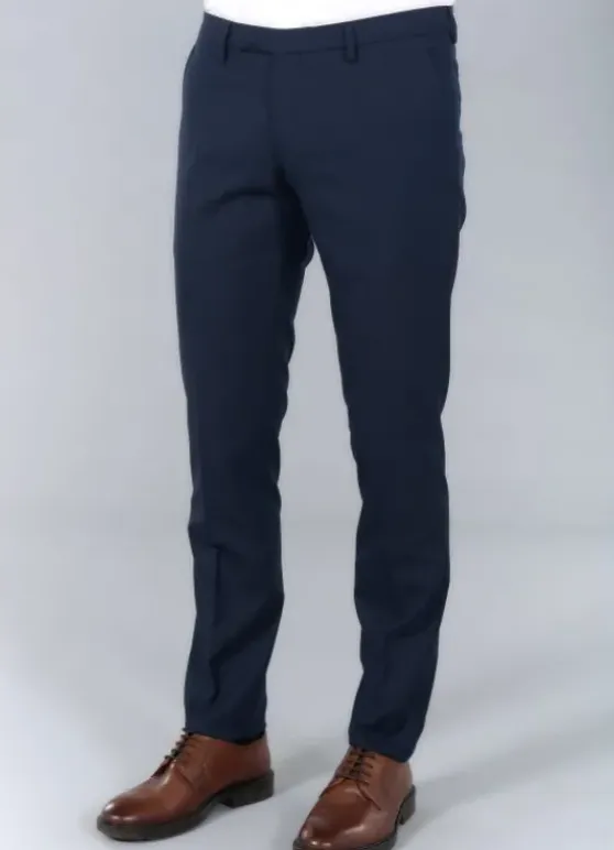 Pantalon de costume ajusté et stretch à pied-de-poule pépita discret-jerem Fashion