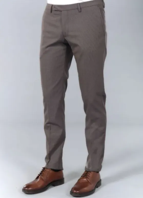 Pantalon de costume ajusté et stretch à motif subtile-jerem Cheap