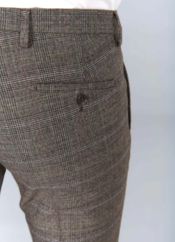 Pantalon de costume ajusté Prince de Galles stretch-jerem Store