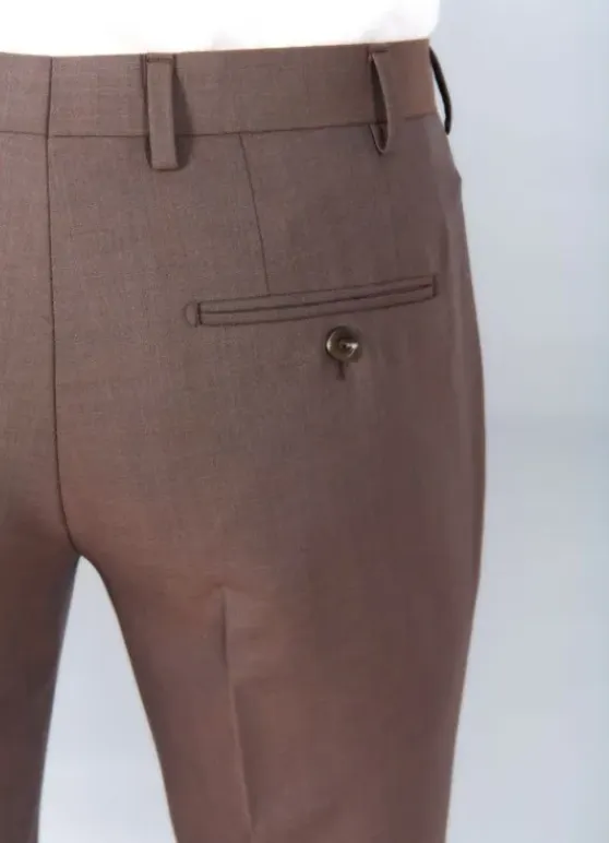 Pantalon de costume chiné en laine vierge Super 110’s Natural Stretch-jerem Hot