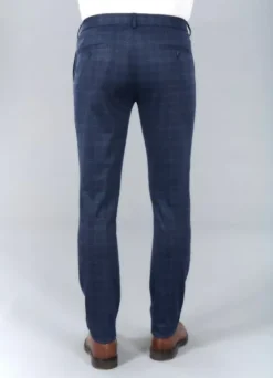Pantalon de costume extra-slim en maille stretch imprimée Prince de Galles-jerem Discount