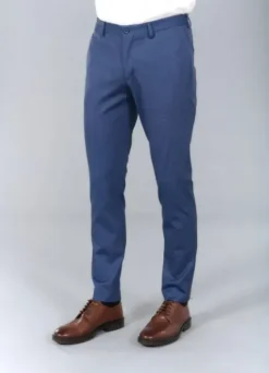 Pantalon de costume extra-slim en maille stretch imprimée-jerem Outlet
