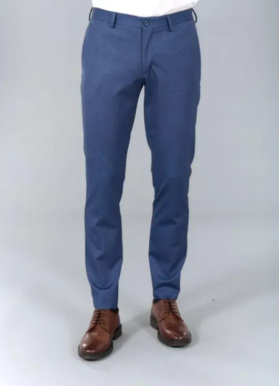 Pantalon de costume extra-slim en maille stretch imprimée-jerem Outlet