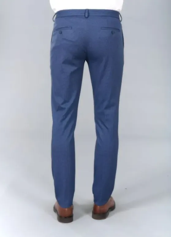 Pantalon de costume extra-slim en maille stretch imprimée-jerem Outlet