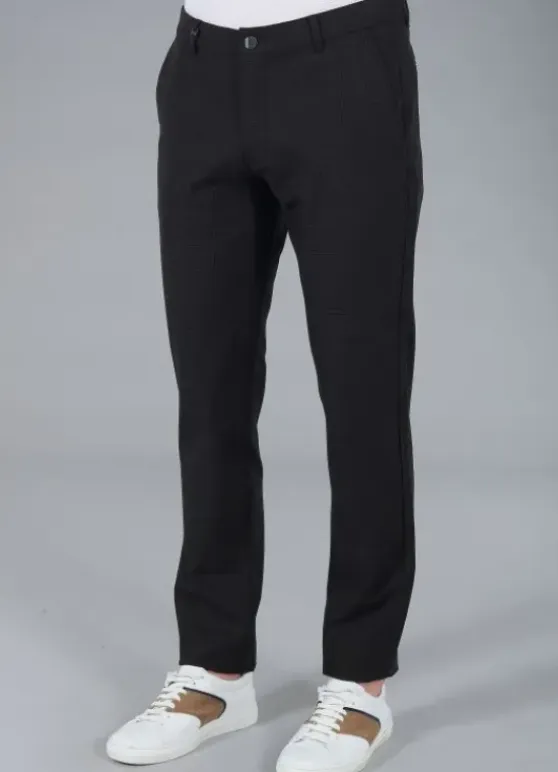 Pantalon de ville bi-stretch à carreaux-jerem Discount