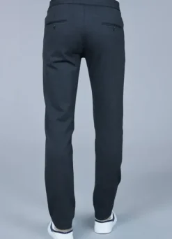 Pantalon uni à taille élastique-jerem Sale