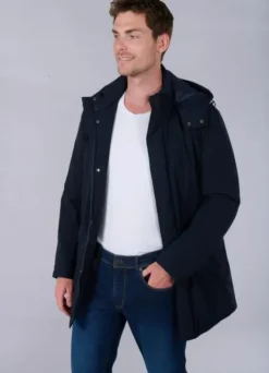 Parka à capuche amovible en tissu déperlant-jerem Fashion