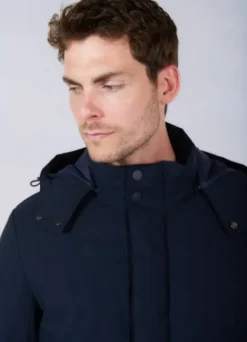 Parka à capuche amovible en tissu déperlant-jerem Fashion