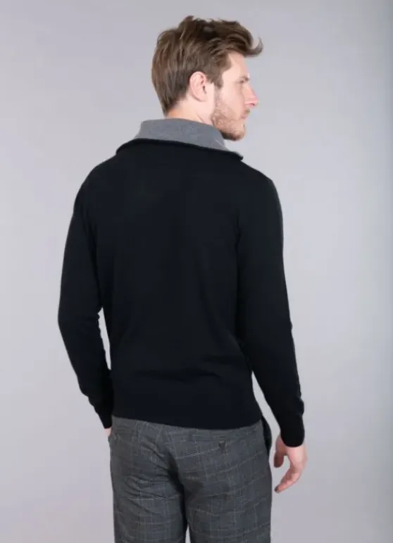 Pull à col zippé en laine mélangée Truck-jerem Store