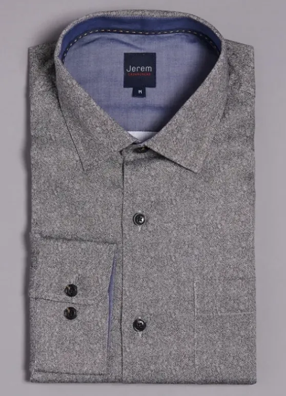Surchemise à micro-motif en coton-jerem Best
