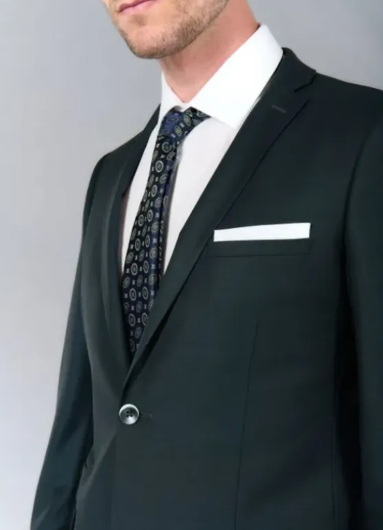 Veste de costume ajustée bi-stretch en laine vierge mélangée-jerem Cheap