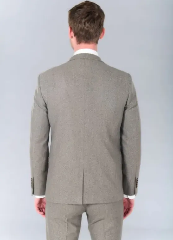 Veste de costume ajustée bi-stretch faux-uni-jerem New