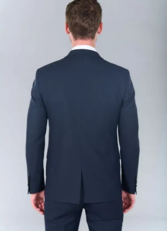 Veste de costume ajustée et stretch à pied-de-poule pépita discret-jerem Store