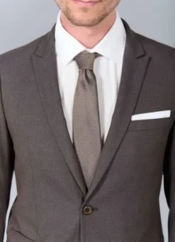 Veste de costume ajustée et stretch à motif subtile-jerem Fashion