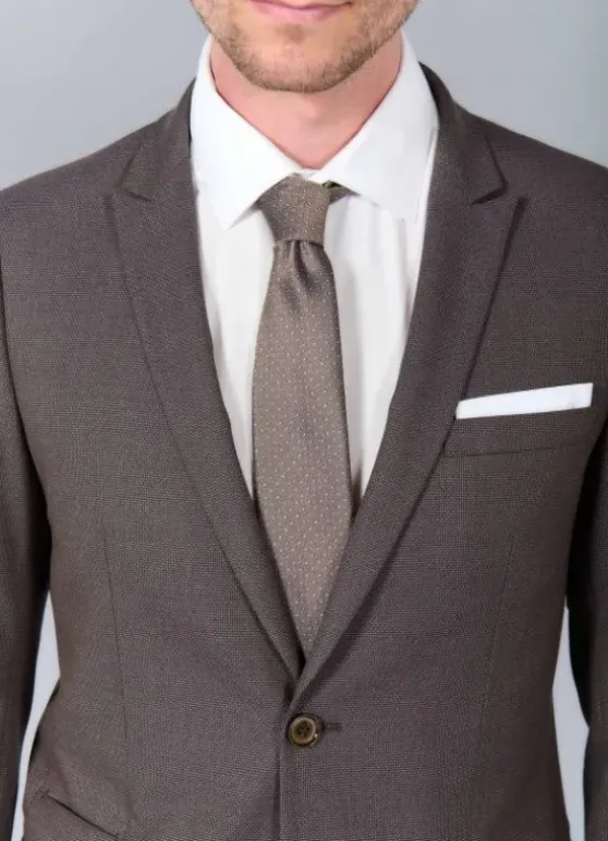 Veste de costume ajustée et stretch à motif subtile-jerem Fashion