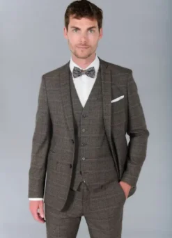 Veste de costume ajustée Prince de Galles stretch-jerem Cheap