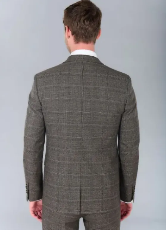 Veste de costume ajustée Prince de Galles stretch-jerem Cheap