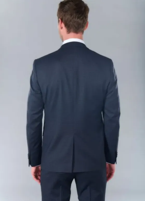 Veste de costume à carreau fondu en laine vierge Super 110's Natural Stretch-jerem Outlet