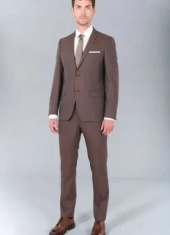 Veste de costume chinée en laine vierge Super 110’s Natural Stretch-jerem Online