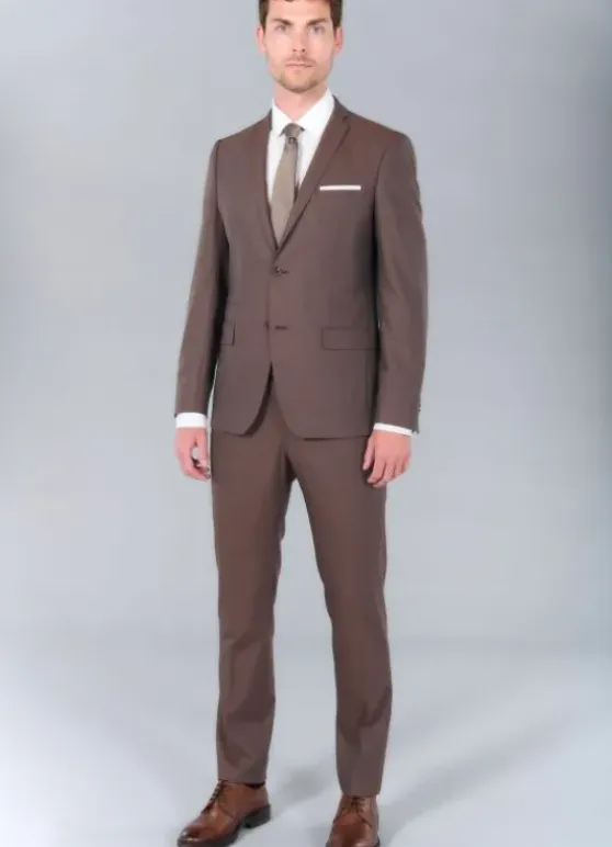 Veste de costume chinée en laine vierge Super 110’s Natural Stretch-jerem Online
