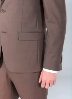 Veste de costume chinée en laine vierge Super 110’s Natural Stretch-jerem Online