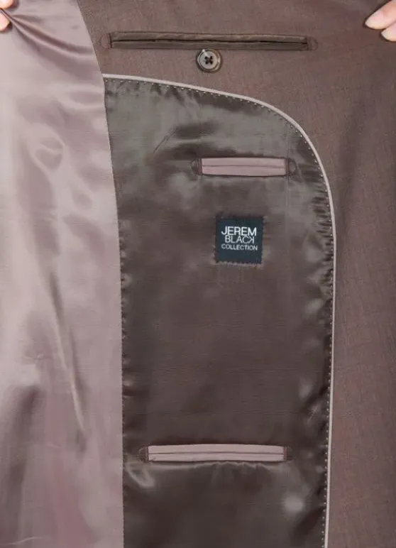 Veste de costume chinée en laine vierge Super 110’s Natural Stretch-jerem Online