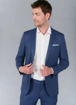 Veste de costume extra-slim en maille stretch imprimée-jerem Cheap
