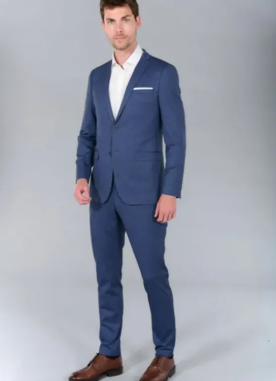 Veste de costume extra-slim en maille stretch imprimée-jerem Cheap