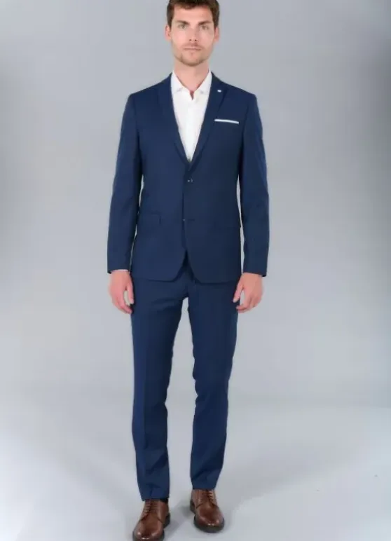 Veste de costume stretch faux uni discret-jerem Best Sale