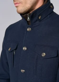 Veste de ville à poches et plastron amovible-jerem Flash Sale